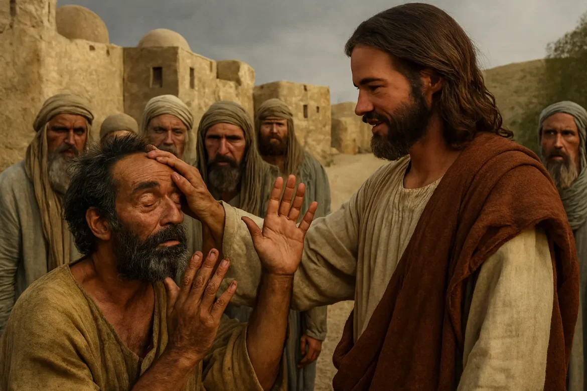 Jesus curando o cego de jerico Jesus curando o cego de jerico