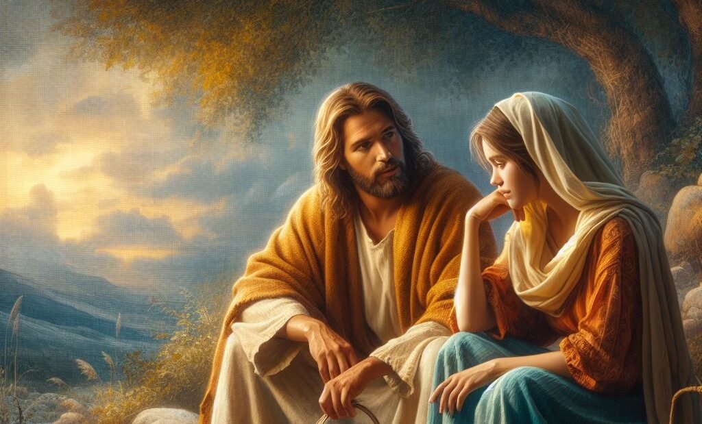 Mulher samaritana e Jesus